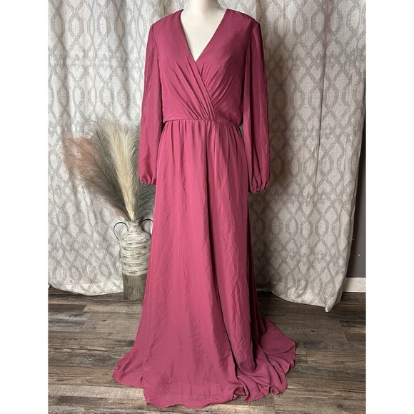 Dresses & Skirts - JJ’s House NWT Bridesmaids Dress Size 10 Mulberry Color Full Length Leg Slit